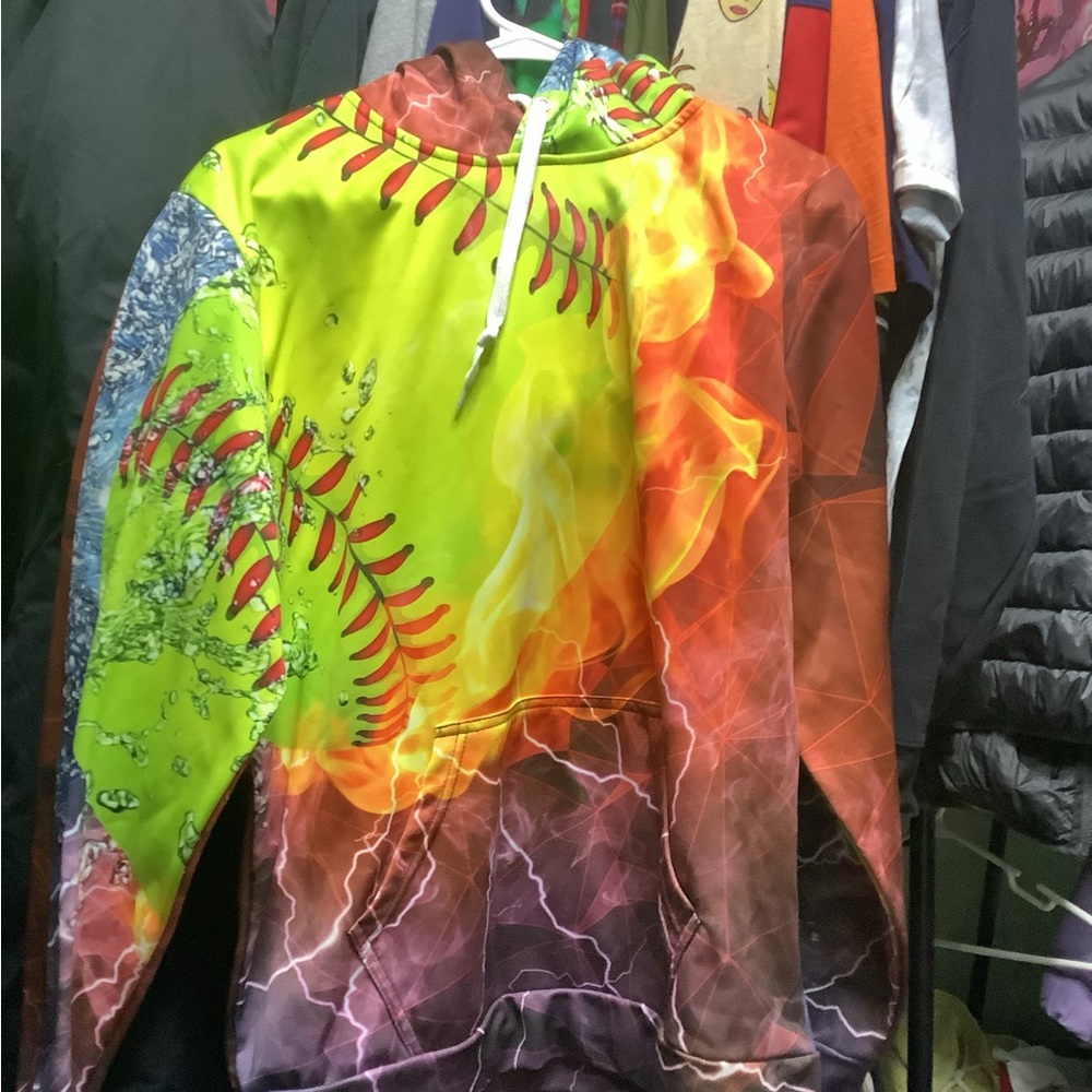 Colorful hoodie size medium